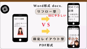 固定レイアウトとリフローの違い