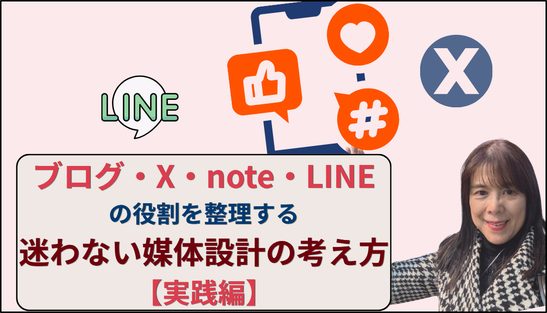 ブログXnoteLINEの役割を整理マヨワナイ媒体設計