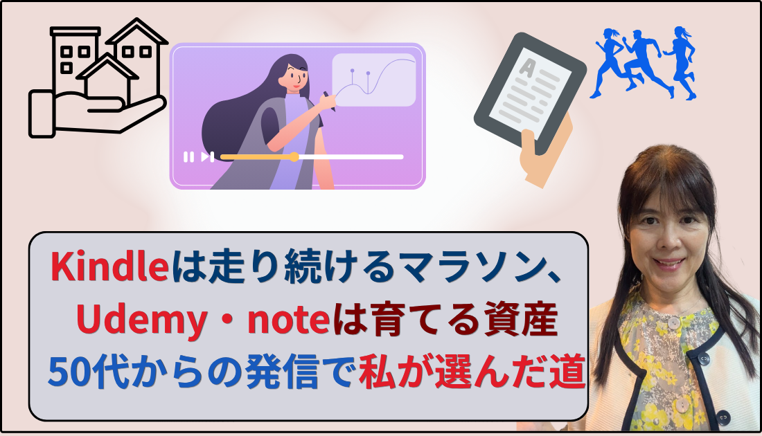 Kindleはマラソン、Udemyは資産