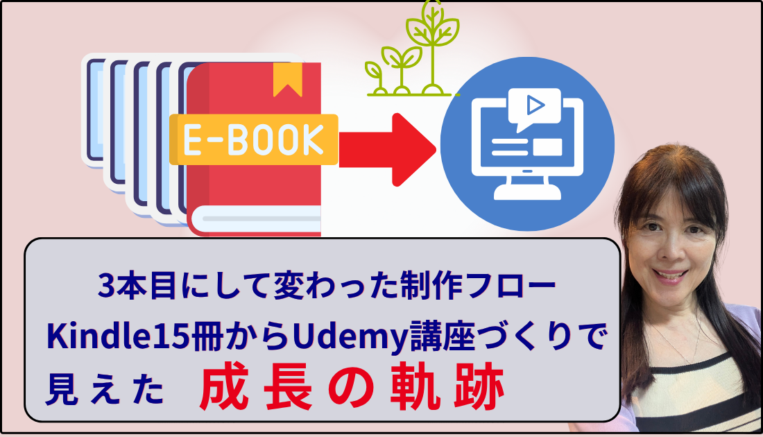Kindle出版15本からUdemy講座までの成長の軌跡