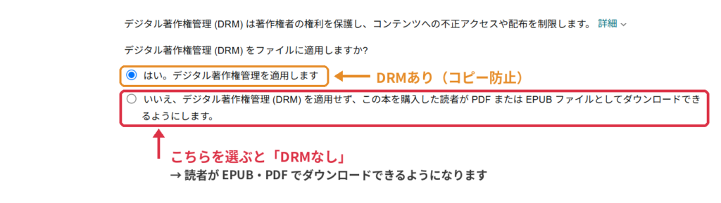 KindleのDRM設定